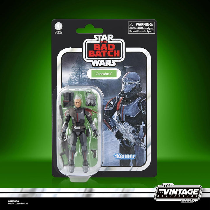 Star Wars Colecția Vintage Crosshair, Star Wars: Bad Batch Figura de acțiune pentru a colecta (9.5 Cm) Action figures Naty Shop