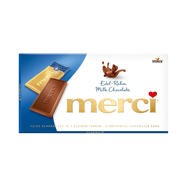 Tabletă de ciocolată Merci cremă fină, 100 grame Bomboane de Ciocolata Naty Shop 100 grame Cremă nobilă