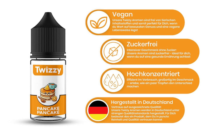 Twizzy Pancake Food Flavouring - 30 ml - Aromă intensă - Ideală pentru coacere Arome Naty Shop