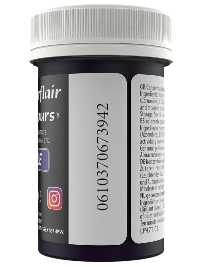 Sugarflair Lebensmittelfarbe Pasta Pastel Violet, Pasta Lebensmittel Farbe Für Fondant Und Marzipan, Spectral Concentrated Paste Colours - 25G Coloranti Alimentari Naty Shop