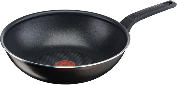Tefal Easy Cook & Clean, strat antiaderent, indicator de temperatură, nerecomandata pentru inductie Oale si Tigai Naty Shop Tigaie Wok 28 Cm