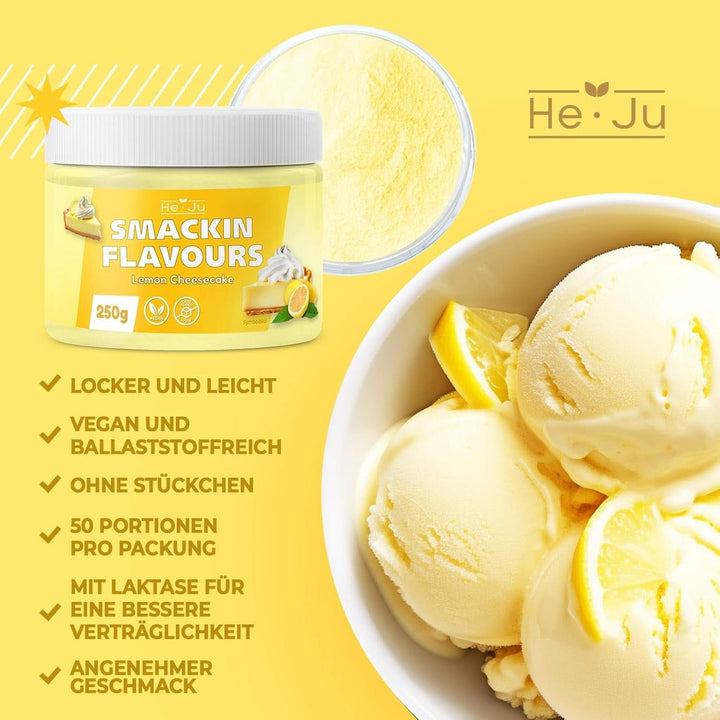 He-Ju Pudră aromatizantă Lemon Cheesecake, 250 grame Arome Naty Shop