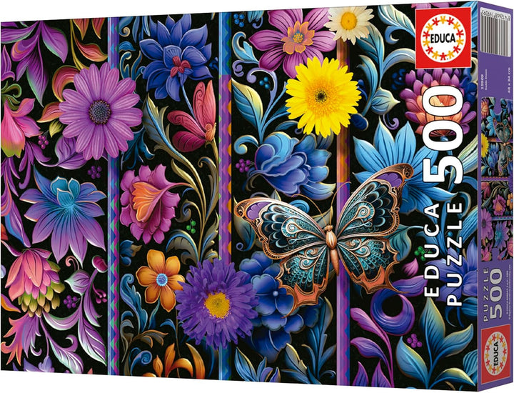 Educa - Puzzle de 500 piese pentru adulti | Badda Bloom. Dimensiuni: 48 X 34 cm. Include lipiciul de puzzle Fixpuzzle. Pentru 11 ani (19909) Puzzle Naty Shop