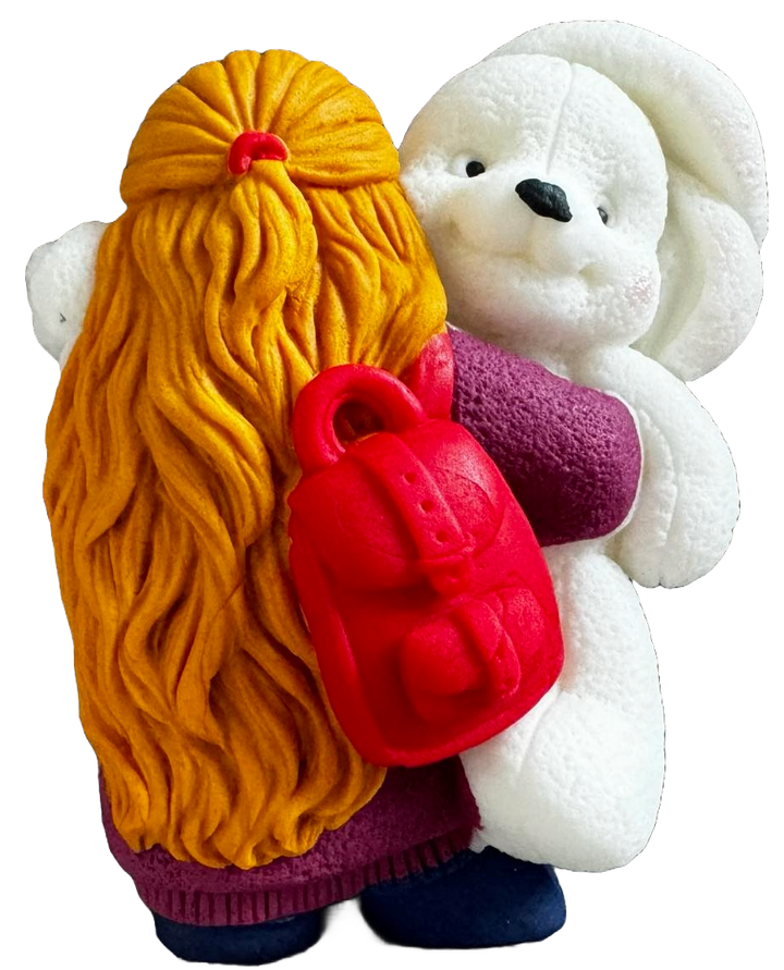 Decoratiune comestibila din pasta de zahar, Pretty girl Decoratiuni din Pasta de Zahar Naty Shop