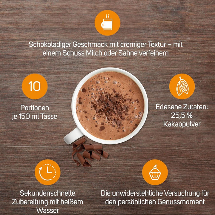 KRÜGER Family, Pudră de cacao pentru ciocolata calda, 8 cutii x 10 plicuri, 8 x 250 grame Cacao si Ciocolata Calda Naty Shop