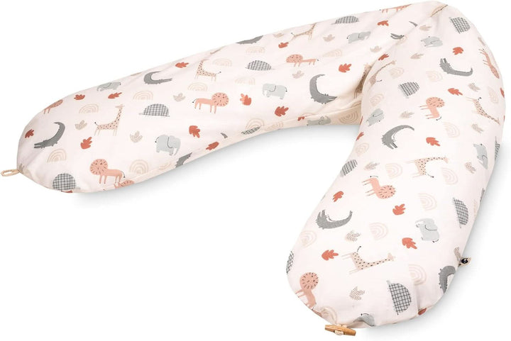 Julius Zöllner Pernă organică pentru alăptare 190 cm, umplutură 42 litri microperle Eps, fabricat în Germania Accesorii Hrana si Alaptare Bebe Naty Shop Wild Friends