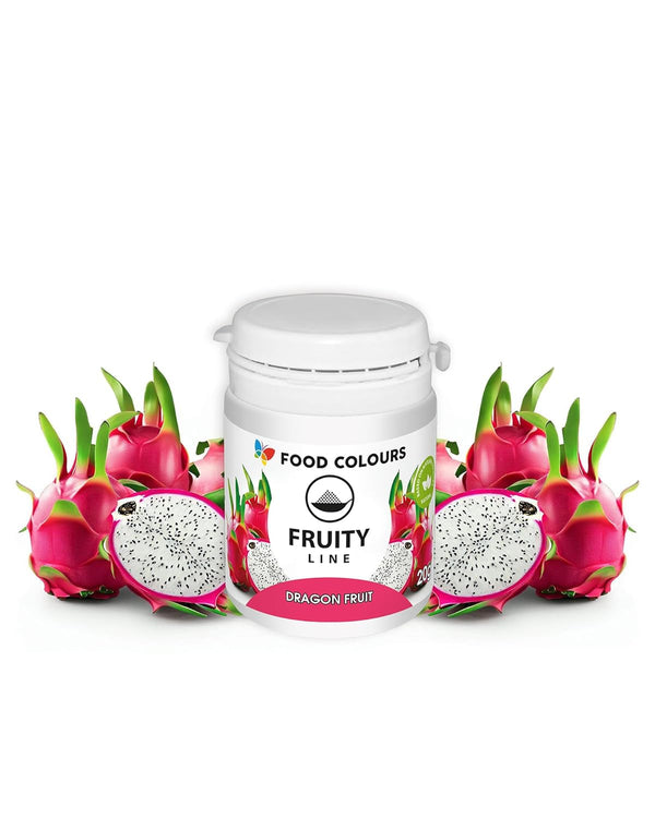 Natürliches Farbstoffpulver Fruity Line DRAGON FRUIT 20G Natürliches Färbepulver Für Cremes, Zuckerguss, Biskuitteig Lebensmittelfarbstoff in Pulverform Für Getränke, Gelees Coloranti Alimentari Naty Shop Default Title