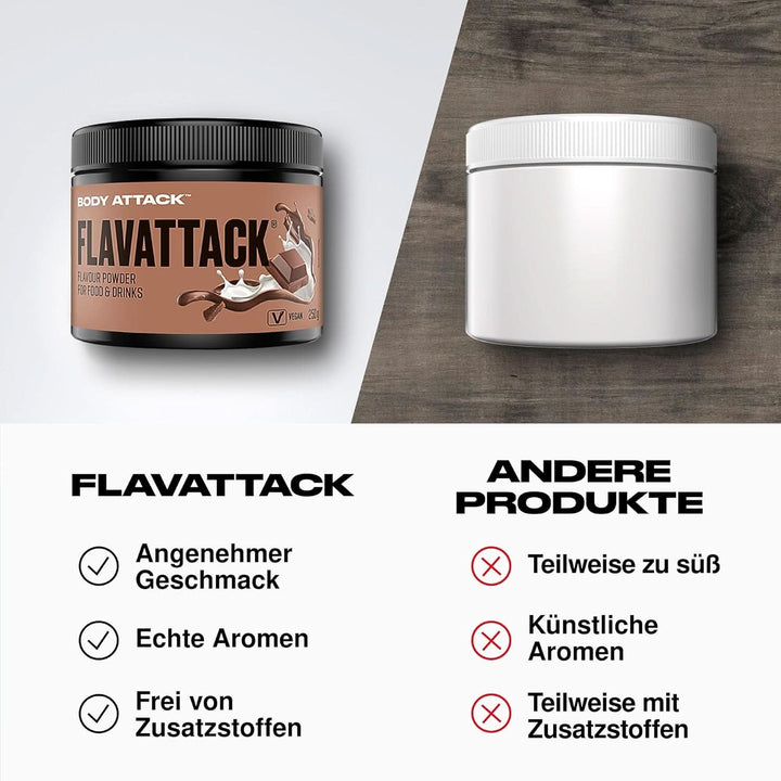 Body Attack Flavattack®, Double Choc Brownie, 250G / 83 porții Arome Naty Shop
