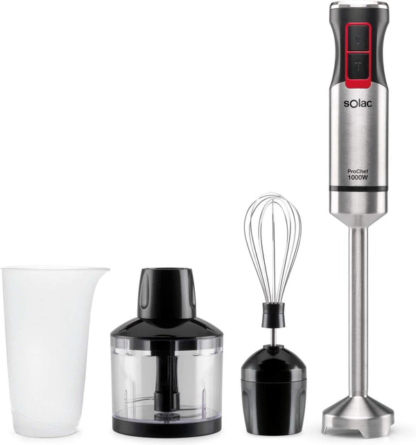Pro Chef 1000 Stabmixer, W, Edelstahl Bucatarie Naty Shop 1000W | 3 Zubehör