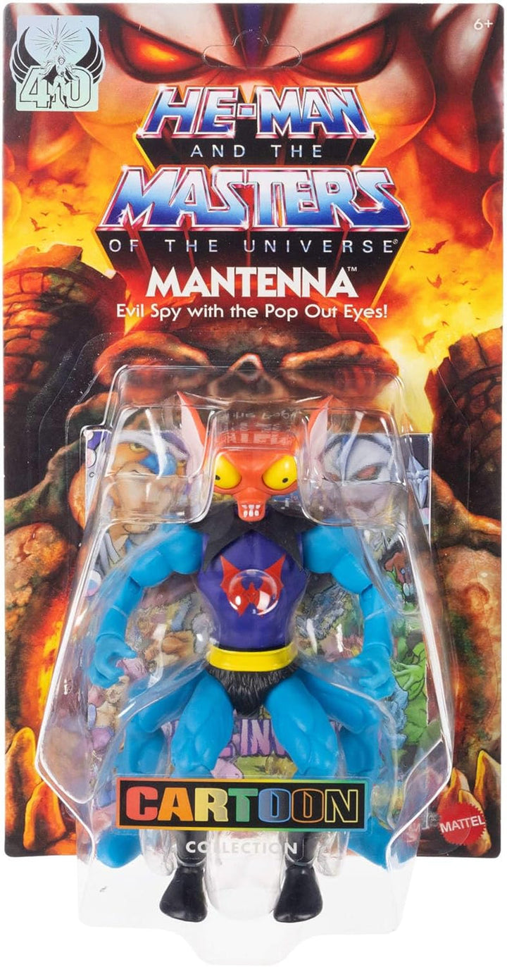 Masters of the Universe Origins Action Figure Mantenna Prințesa Puterii din Colecția de desene animate, Aprox. 14 cm înălțime, de la televiziunea anilor 1980, Bogeyman, Lift-Up Eyes, JBM78 Action figures Naty Shop