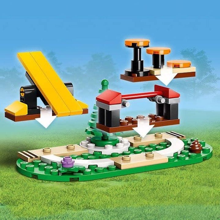 LEGO 60369 City Mobile Police Dog Training, mașină de poliție jucărie cu remorcă, figuri câine și cățel, set de animale pentru copii 5+ ani Seturi de constructie Besuche den LEGO-Store