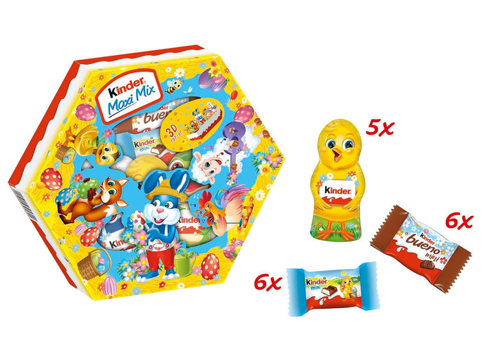Ferrero Kinder Mix Osternest ,143 G, Verschiedene Minis & Hohlfiguren, Ostern , Ideal Als Geschenk Naty Shop