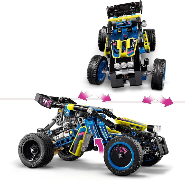 LEGO Technic Offroad Racing Buggy, jucărie auto pentru copii, kit pentru a construi o mașină de curse Buggy, cadou pentru băieți și fete de 8 ani, model mașină de raliu 42164 Seturi de constructie Besuche den LEGO-Store