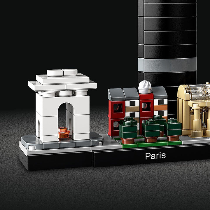 LEGO Arhitectură Paris, Model Kit cu Turnul Eiffel, Champs-Élysées și Louvre Model, Colecția Skyline, Decorațiuni pentru casă și birou, Idei cadou pentru colecționari, bărbați și femei 21044 Seturi de constructie Besuche den LEGO-Store