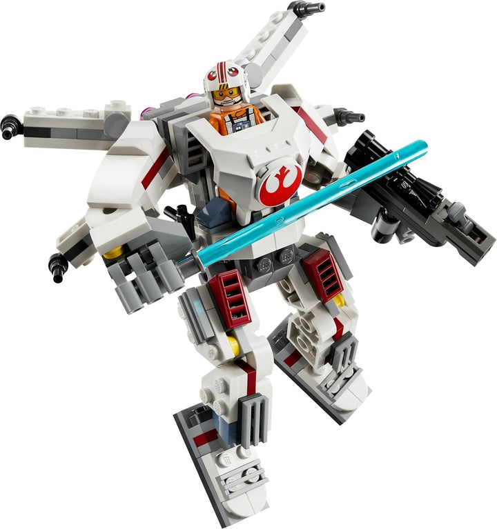 LEGO Star Wars X-Wing Mech al lui Luke Skywalker, cărămizi de jucărie de colecționat, aventură de acțiune, idee de cadou pentru băieți și fete creative cu vârsta de 6+ 75390 Seturi de constructie Besuche den LEGO-Store
