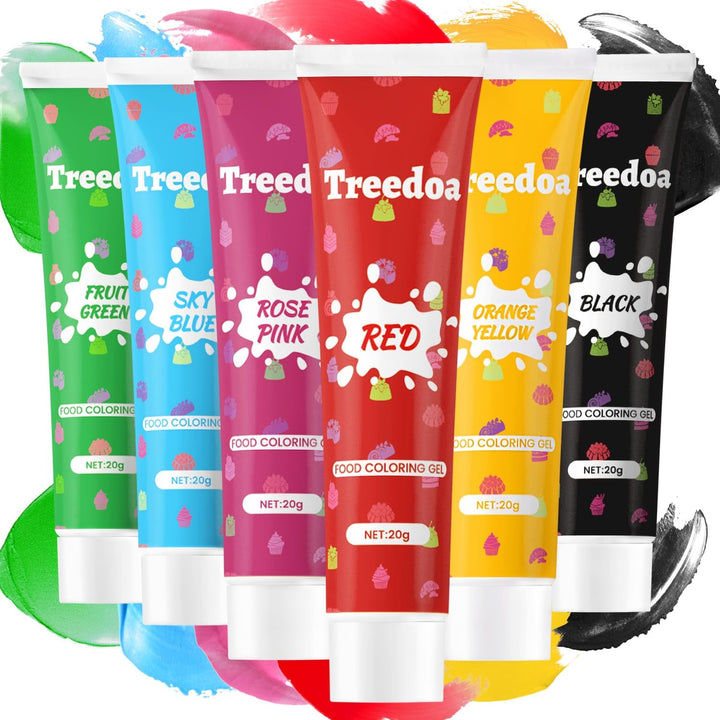 Colorant alimentar 12 culori x 10 ml - Coloranți alimentari lichizi pentru copt prăjituri, fursecuri, macaroane - Colorant alimentar foarte concentrat pentru decorarea torturilor, lichid pentru colorarea băuturilor, săpunuri DIY