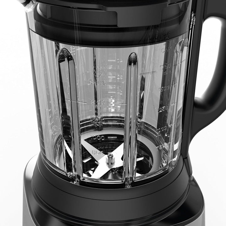 Tefal Perfectmix Cook Hochgeschwindigkeits-Standmixer, Mit Kochfunktion, 10 Auto-Programme, Heiße Und Kalte Rezepte, Abnehmbare Klingen, Inkl. Dampfkorb, Silber/Schwarz, BL83SD30 Bucatarie Naty Shop