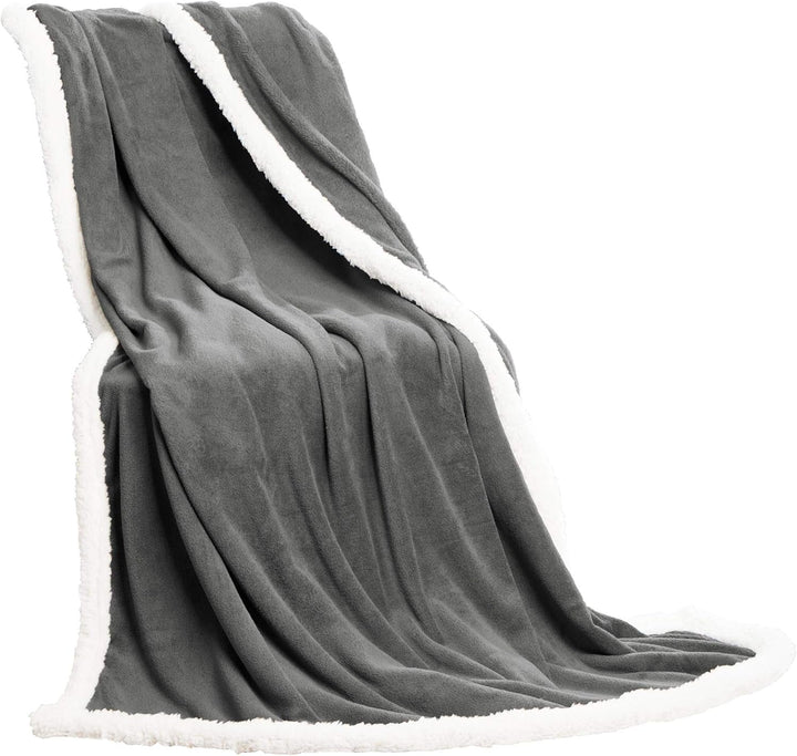 Celinatex pătură pufoasă 150 X 200 Cm albastru deschis pătură canapea cald pătură moale microfibră Fleece Oeko-Tex Montreal Paturi si Cuverturi Besuche den CelinaTex-Store Gri / alb 150 X 200 Cm