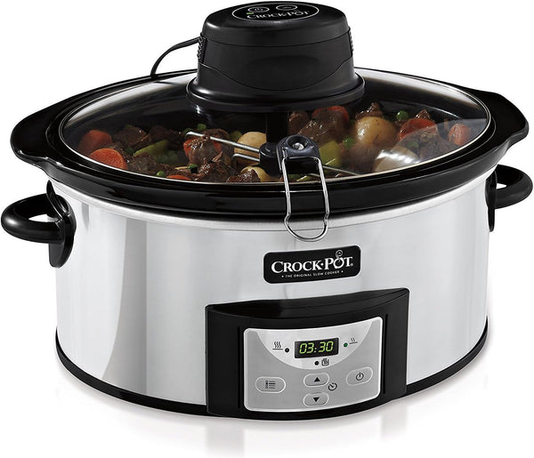 Slow cooker Crockpot cu funcție de amestecare automată, comenzi programabile, 5,7 L (pentru 5-6 persoane) Slow Cooker Naty Shop Default Title