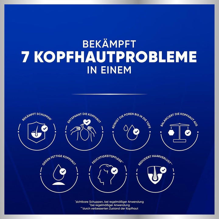 Head & Shoulders PRO-EXPERT 7 Șampon anti-mătreață îmbogățit cu cafeină Duș și baie Head & Shoulders