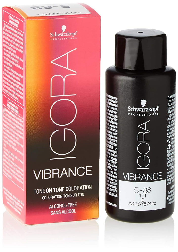 Schwarzkopf Igora Royal Premium Colorant pentru păr 60 g Vopsea pentru par Naty Shop 5-88 Maro deschis Roșu Extra 1 bucată (pachet de 1)