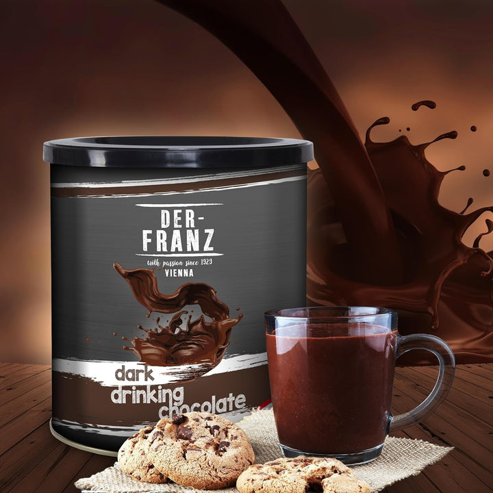 Der-Franz Ciocolată neagră de băut, 2 X 500 G Bomboane de Ciocolata Naty Shop