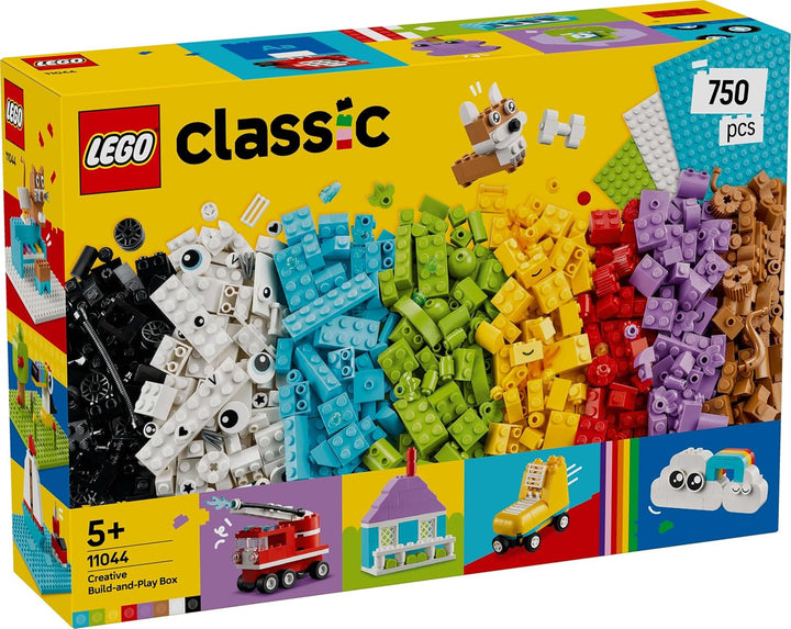 Set creativ LEGO Classic pentru construcție și joacă - set cu cărămizi colorate - construiește o casă, un câine, o mașină amuzantă, o claviatură de pian și un curcubeu - set de artizanat pentru băieți și fete de la 5 ani Seturi de constructie Besuche den LEGO-Store