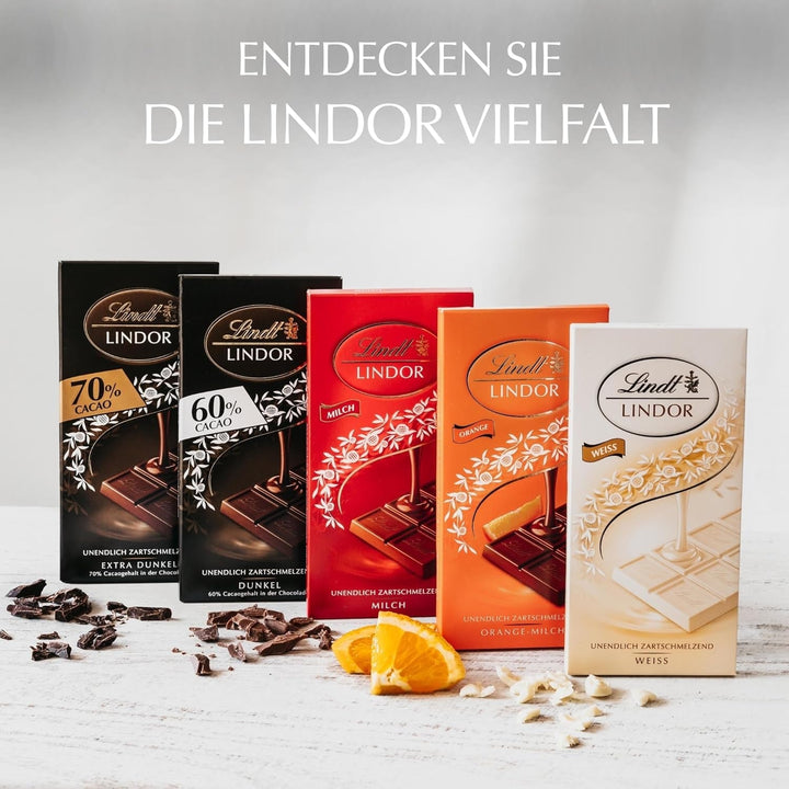 Ciocolată Lindt LINDOR Milk, 100 grame Bomboane de Ciocolata Naty Shop