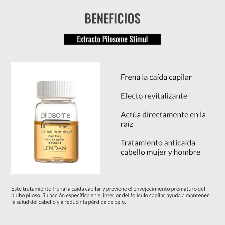 Tratament împotriva căderii părului pentru femei și bărbați, Pilosome Stimul B-Trixil Complex, 12 X 6 ml Ingrijire par Pilosome