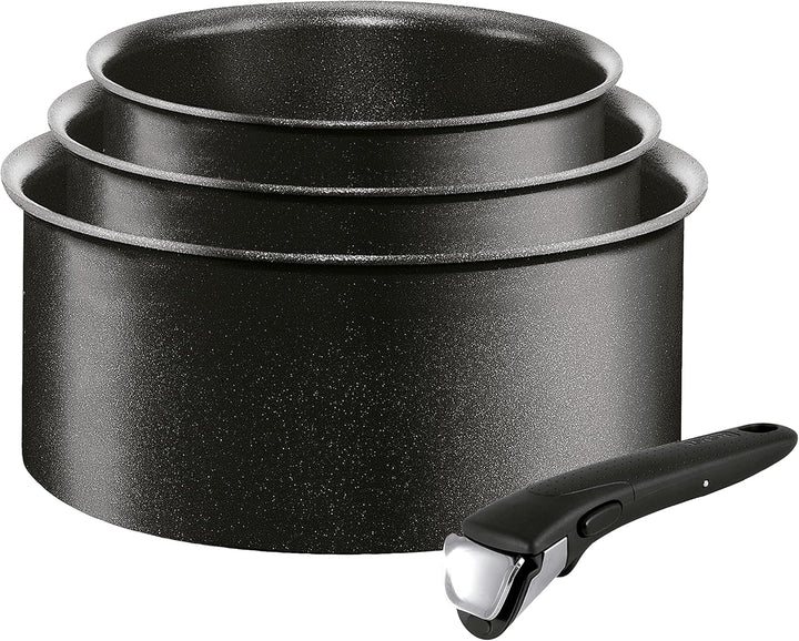 Tefal L39591 Ingenio Unlimited, inducție Oale si Tigai Naty Shop Kasserollen-Set 16 + 18 + 20 Cm + Griff