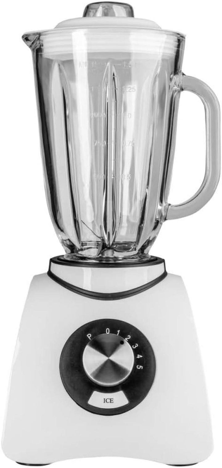 Gastroback 40898 Vital Basic, Mit Integrierter Ice-Crush Funktion, Leistungsstarker 600 Watt Motor Mixer, Kunststoff, 1.5 Liters, Weiß Bucatarie Naty Shop
