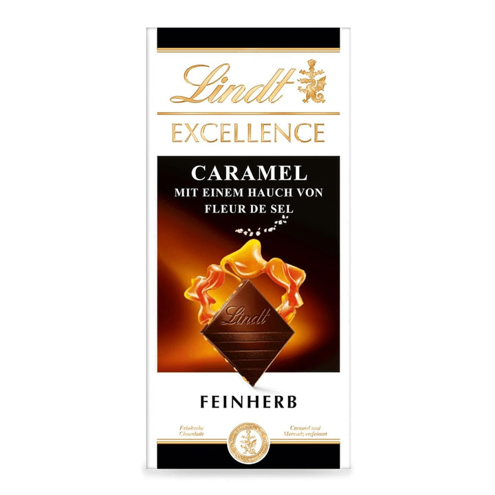 Lindt EXCELLENCE 100 % cacao și portocale, baton de 50 grame Naty Shop Caramel Sarat