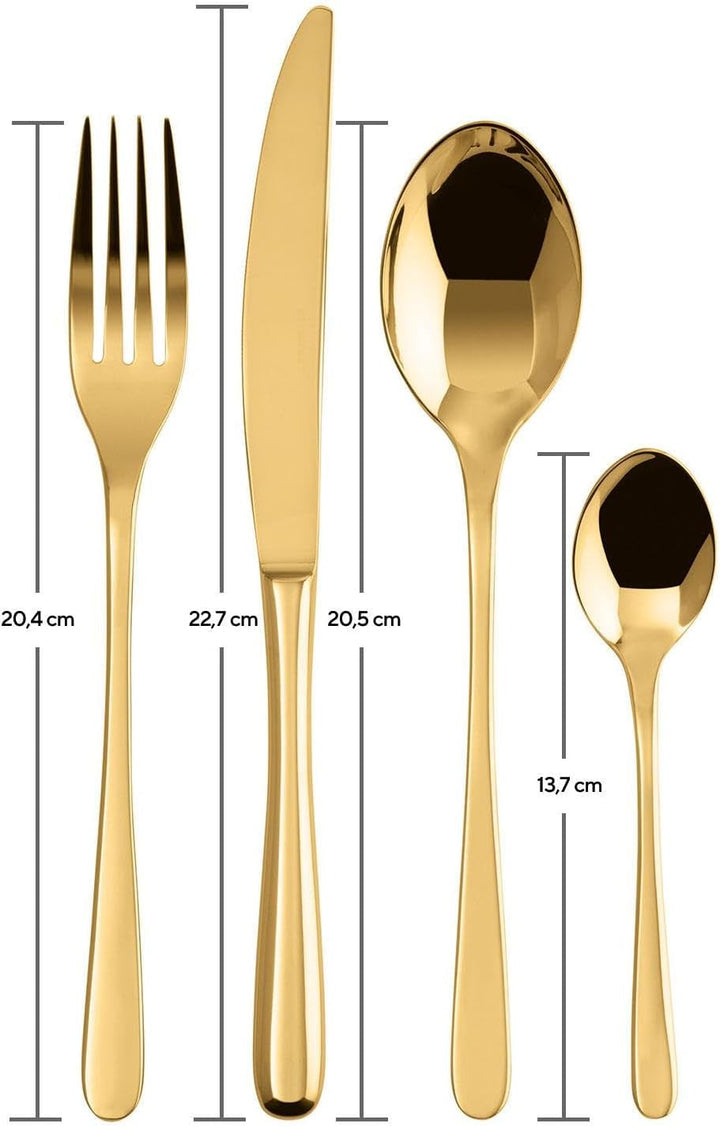 Sambonet 52553G81 - Taste Golden set de tacâmuri 24 piese Bucatarie Naty Shop