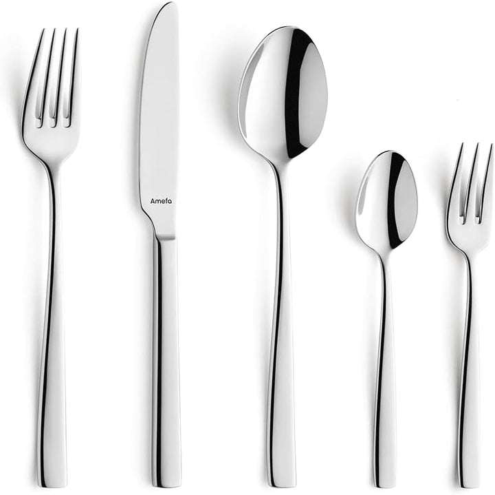 Set de tacâmuri Amefa Satina în 60 părți, pentru 12 persoane, sigură Bucatarie Naty Shop Fresh 60-Teilig