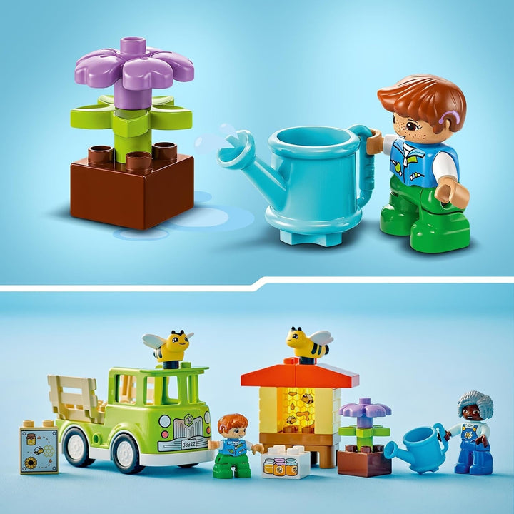 LEGO DUPLO Town Apicultură și stupi, jucărie educativă pentru copii mici cu 2 figuri și un camion mobil, set de construit și reconstruit, jucărie pentru copii mici de la 2 ani 10419 Seturi de constructie Besuche den LEGO-Store