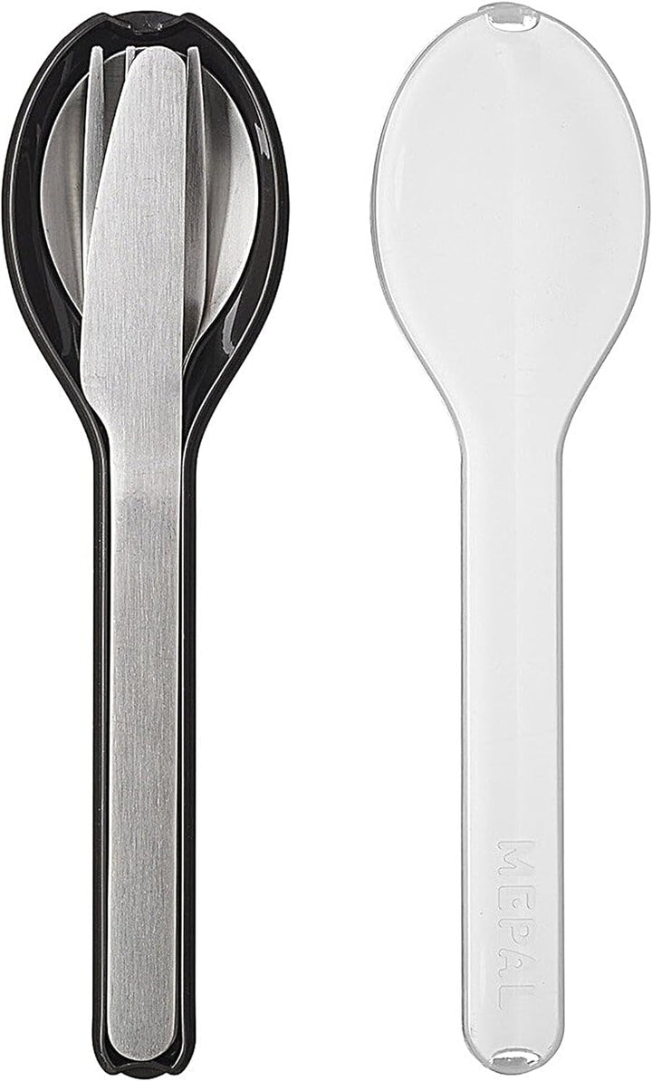 Mepal - Set tacâmuri 3 piese Ellipse, pentru călătorii Bucatarie Naty Shop Nordic Black
