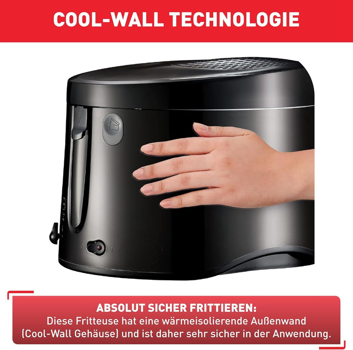 Friteuză Tefal Maxi Fry, Tehnologie Cool Wall, 1.2 Kg, termostat reglabil Electrocasnice Naty Shop