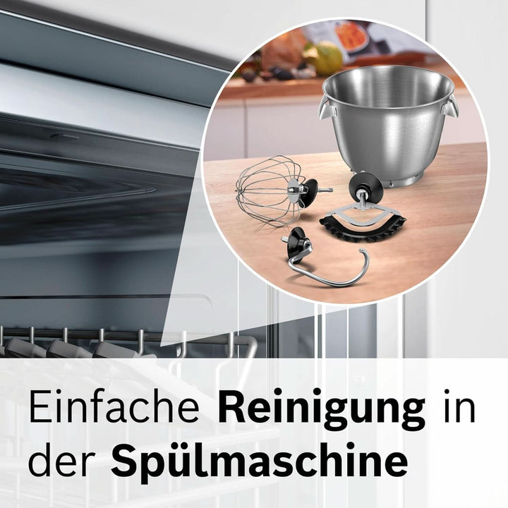 Robot de bucătărie Bosch Seria 8 MUM9AX5S00, bol din oțel inoxidabil 5,5 L, 1600W Mama si Copilul Naty Shop