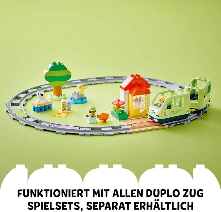 LEGO DUPLO Town Interactive Adventure Train, Playset cu lumini și sunete pentru jocuri de rol, permite copiilor de la 2 ani să construiască șine, jucărie educativă pentru preșcolari 10427 Seturi de constructie Besuche den LEGO-Store