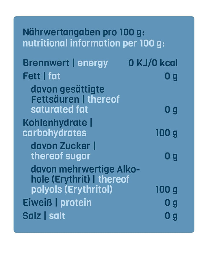 Nosugarsugar Erythrit Puder Streudose - Puderzuckerersatz Kalorienfrei, 19Er Pack (19 X 250 G) Indulcitori Naty Shop
