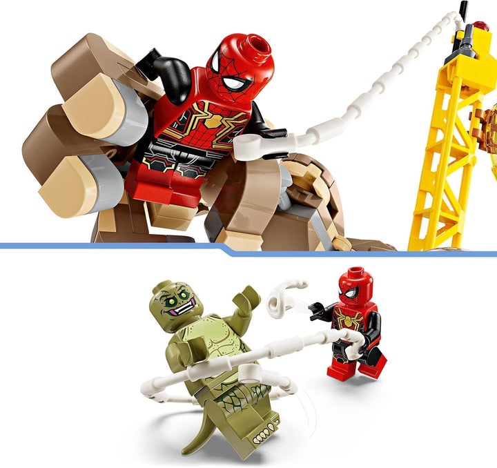 LEGO Marvel Spider-Man vs. Sandman: Showdown, jucărie de supererou cu figuri care includ Lizard și Electro, jucărie de construcție pentru jocuri de rol, cadou pentru băieți și fete entuziaști de acțiune 76280 Seturi de constructie Besuche den LEGO-Store