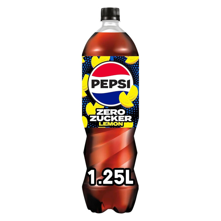 Pepsi Zero Sugar Lemon, Băutura răcoritoare fără zahăr de la Pepsi cu aromă de lămâie, set 6 x 1,25 litri Naty Shop