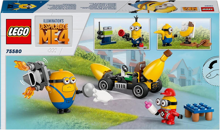 LEGO I - Simply Incorrigible 4 Minioni și mașina cu banane, set de joacă pentru I - Simply Incorrigible 4, jucărie pentru copii, cadou creativ Minioni pentru băieți și fete de la 6 ani 75580 Seturi de constructie Besuche den LEGO-Store