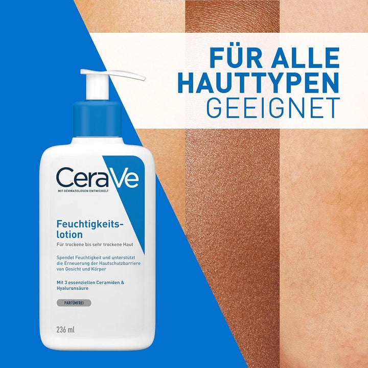 Loțiune de corp Cerave cu pompă dozatoare, potrivită pentru dermatită atopică si piele uscată sau foarte uscată, 236 ml Cosmetice si Infrumusetare Naty Shop