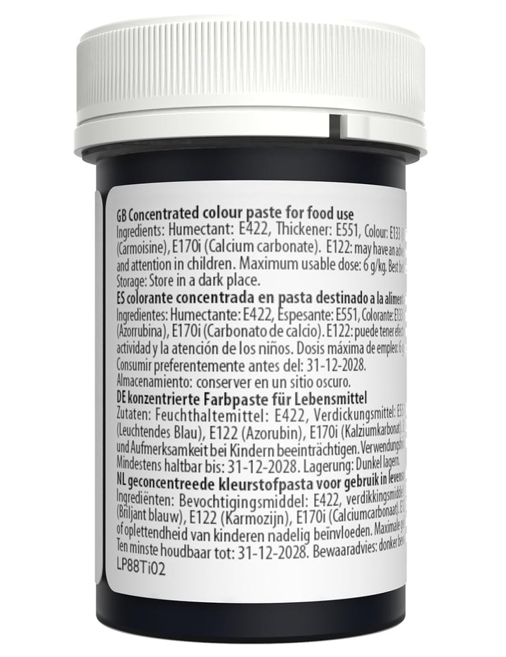 Sugarflair Lebensmittelfarbe Pasta Pastel Aztec Blue, Pasta Lebensmittel Farbe Für Fondant Und Marzipan, Spectral Concentrated Paste Colours - 25G Coloranti Alimentari Naty Shop