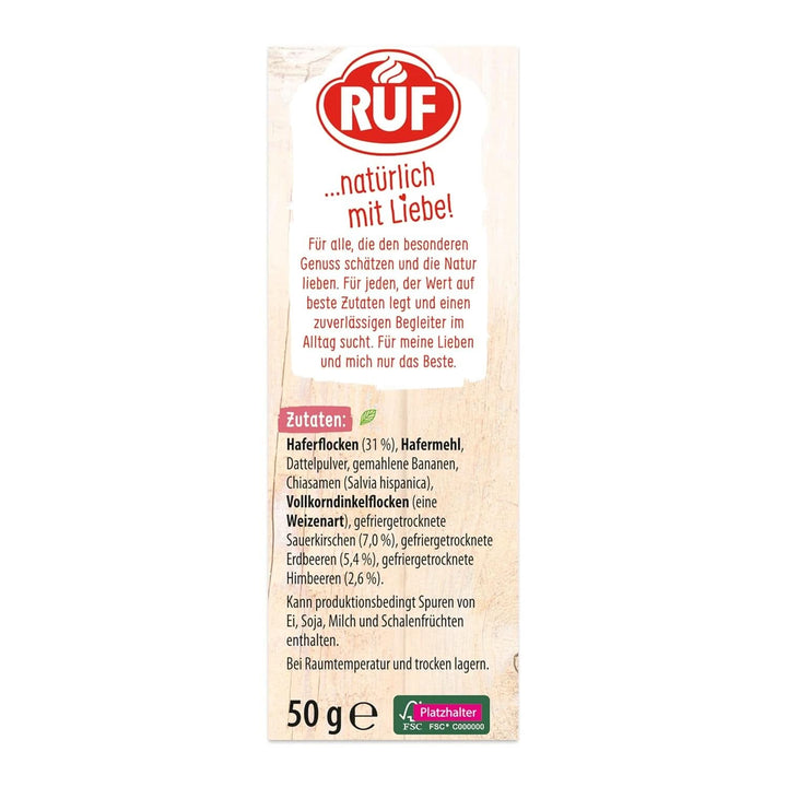 RUF Smoothie Bowl Berry Bunch, 50 grame Cereale Naty Shop