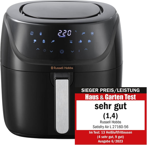 Russell Hobbs Air Fryer L 4L Rapid Airfryer, 7 funcții de gătit, 10 programe Electrocasnice Naty Shop Heißluftfritteuse
