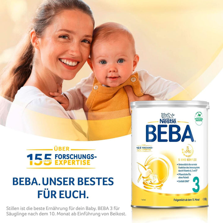 Nestlé BEBA 3 lapte praf de continuare, formulă de continuare de la 10 luni, pachet de 3 (3 X 800G) Mama si Copilul Naty Shop