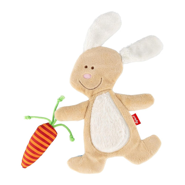 SIGIKID 40675 Păturică activă de pluș iepure PlayQ fete și băieți jucărie pentru copii recomandată de la naștere bej Jucarii Bebe Naty Shop Bej