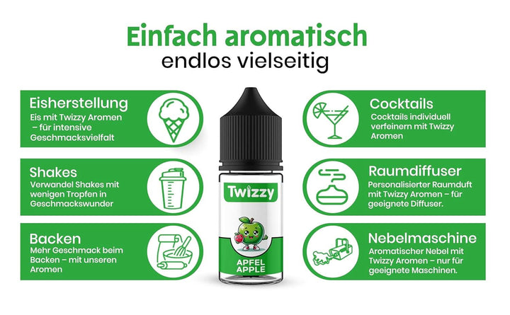 Twizzy, Aroma concentrata Mere, 30 ml Arome Naty Shop